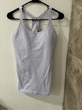 lululemon athletica Light Lavender Ribbed Racerback Tank
